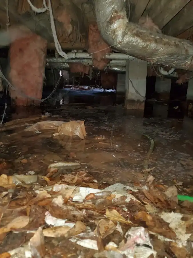 Crawl space flood assessment for Commercial Water Damage Restoration in Meadville