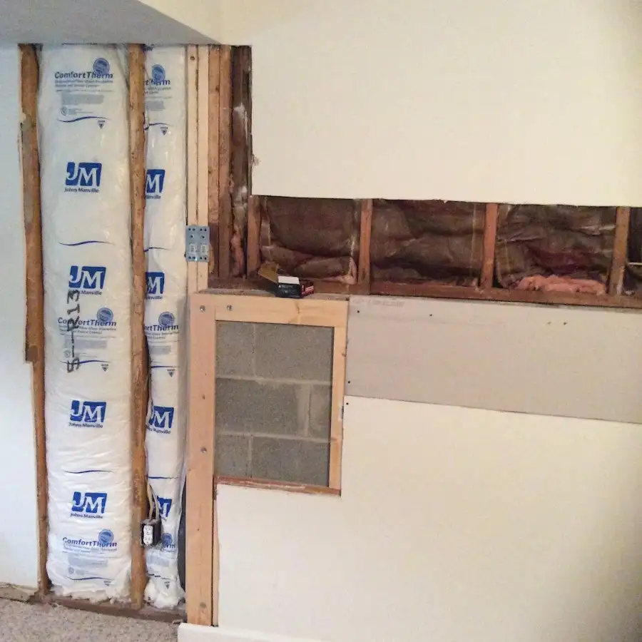 Wall insulation replacement during Contents Cleaning & Restoration in Meadville